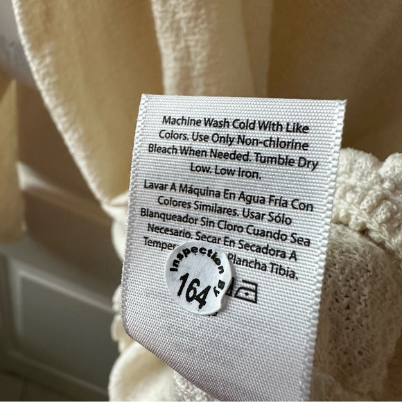 ivory cream pullover smocked top from Time and Tru size 22 - Picture 10 of 11